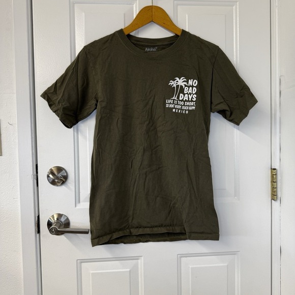ALOHAS Other - NWOT Shirt Tee Mens S Todos Santos Green No Bad Days Take A VW Van Mexico